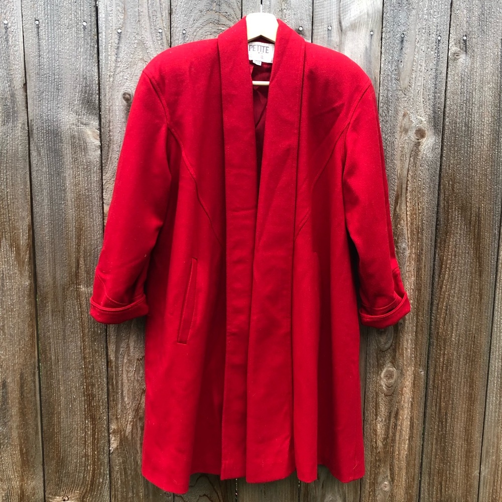 Red Vintage Swing Coat